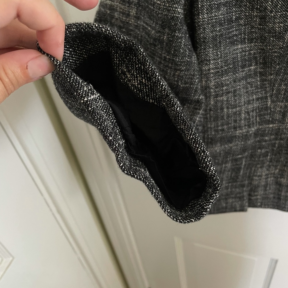 Black and Gray 10 LOFT Tweed Blazer - Picture 4 of 5